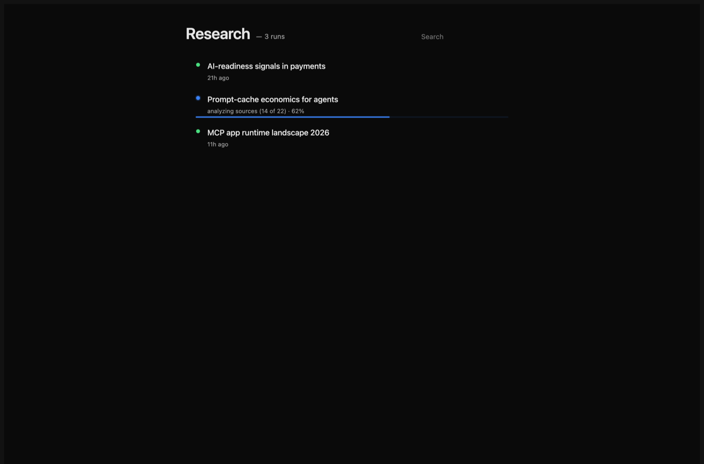 Research rendered in the NimbleBrain host